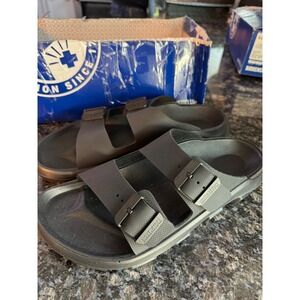 Birkenstock Mogami Terra Stealth 2-Strap Sandals Apex Black Mens 11 1029643